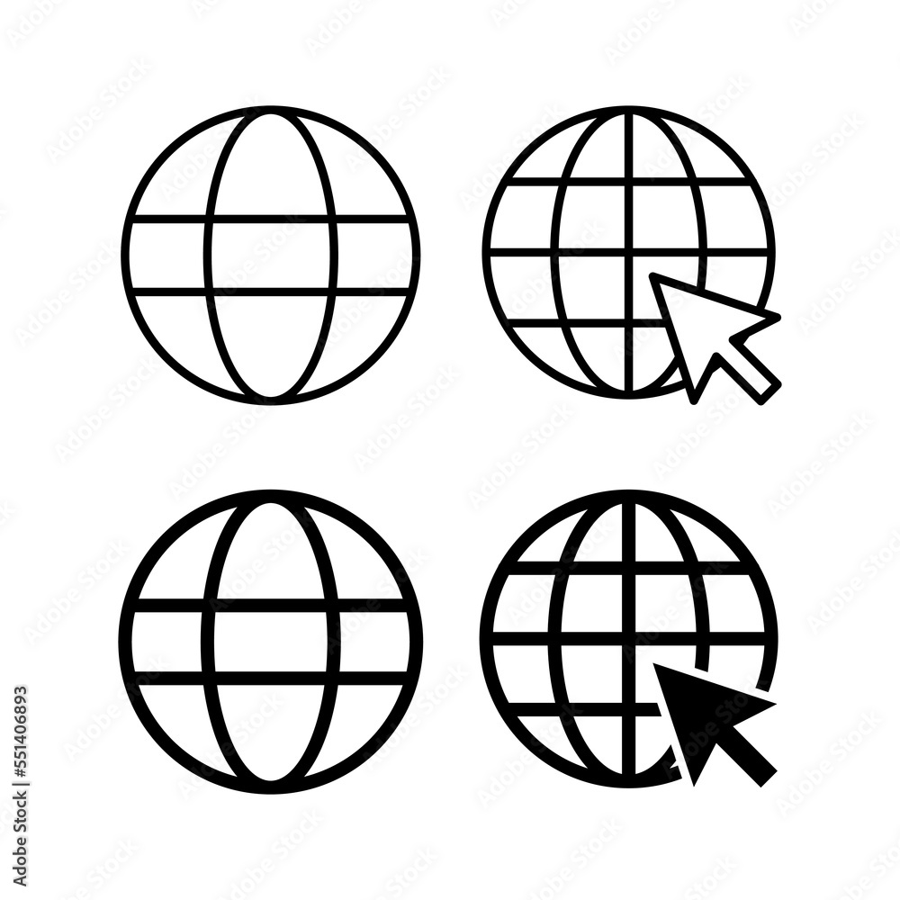 Web icon vector for web and mobile app. go to web sign and symbol. web click icon. Global search icon Web icon vector for web and mobile app. go to web sign and symbol. web click icon. Global search icon
