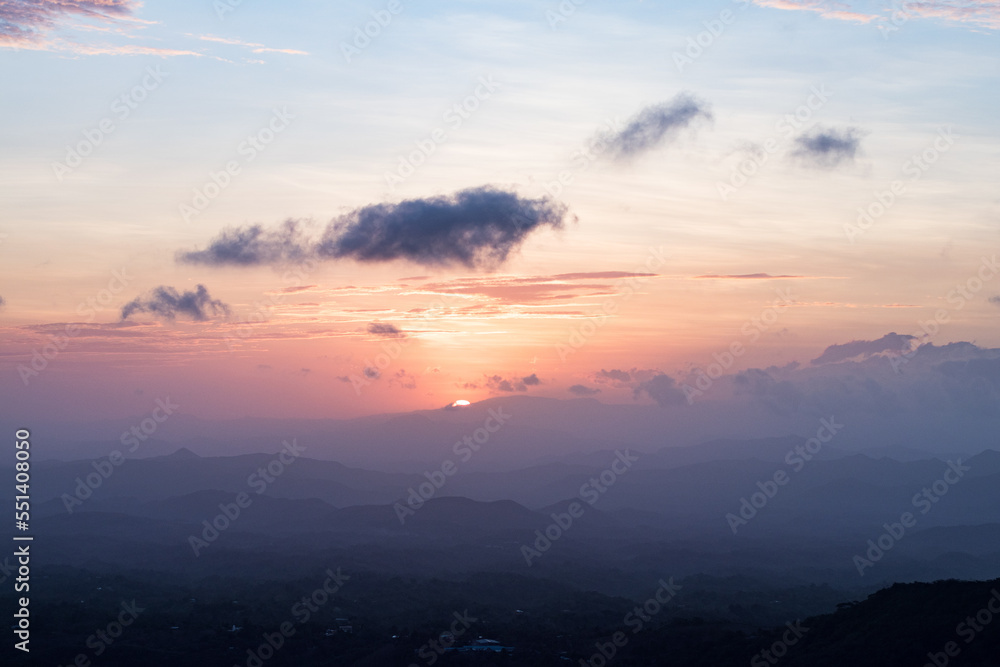 Fototapeta premium sunrise in the mountains