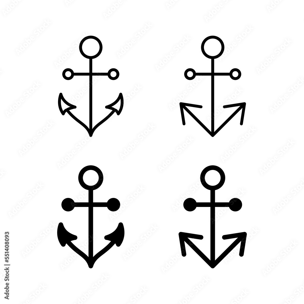 Anchor icon vector for web and mobile app. Anchor sign and symbol. Anchor marine icon. Anchor icon vector for web and mobile app. Anchor sign and symbol. Anchor marine icon.
