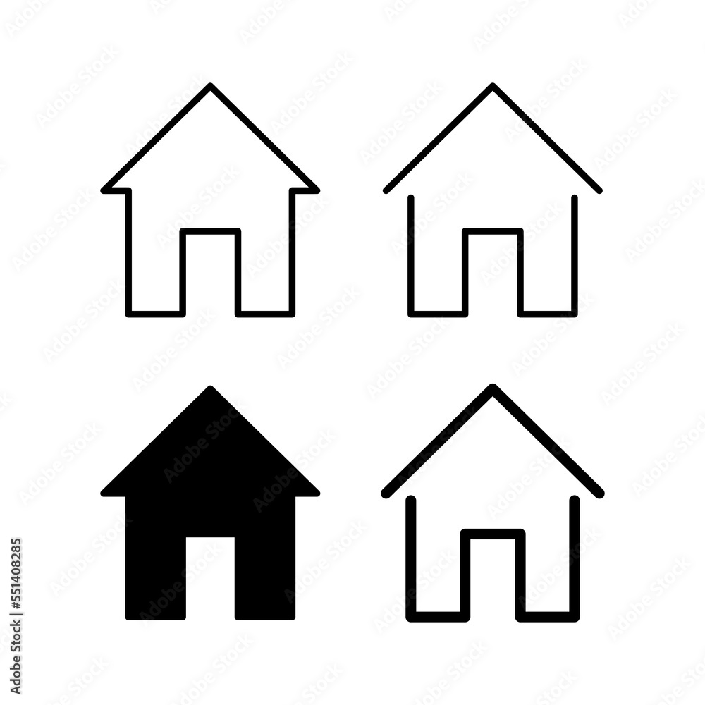 House icon vector for web and mobile app. Home sign and symbol House icon vector for web and mobile app. Home sign and symbol