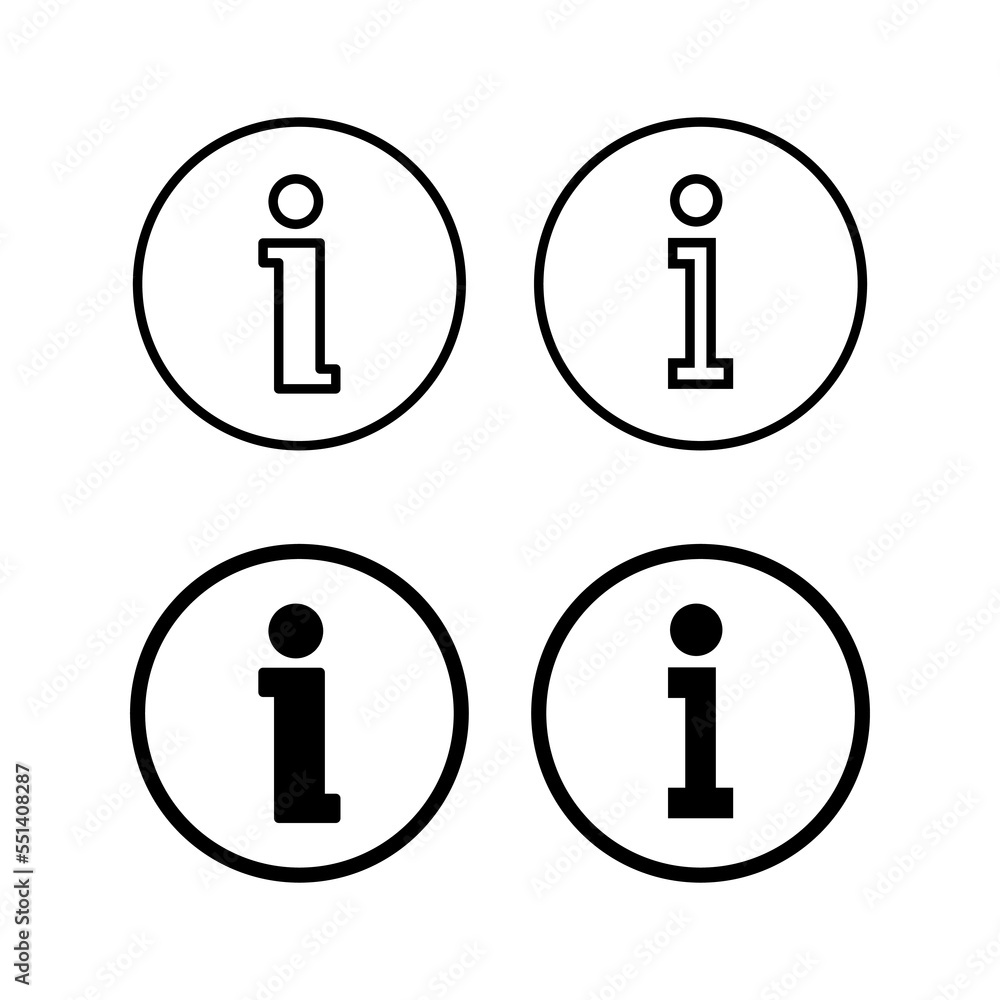 Info sign icon vector for web and mobile app. about us sign and symbol. Faq icon Info sign icon vector for web and mobile app. about us sign and symbol. Faq icon