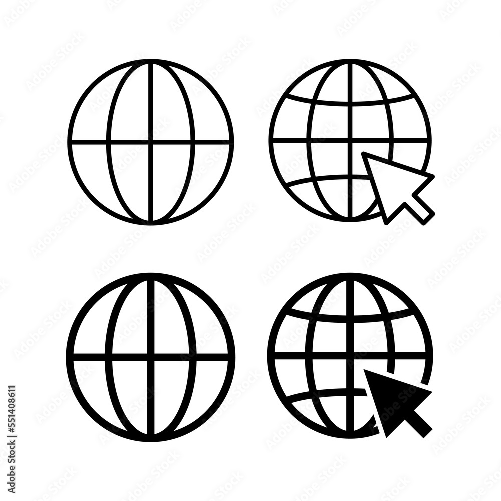 Web icon vector for web and mobile app. go to web sign and symbol. web click icon. Global search icon Web icon vector for web and mobile app. go to web sign and symbol. web click icon. Global search icon