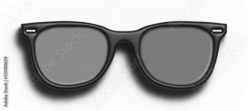 black sunglasses isolated 