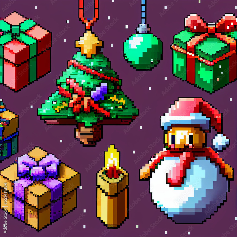 Pixel Art Christmas Pixel Art Christmas