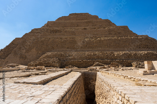 Εκτύπωση καμβά Step pyramid of Djoser funerary complex (necropolis) in Saqqara, Egypt