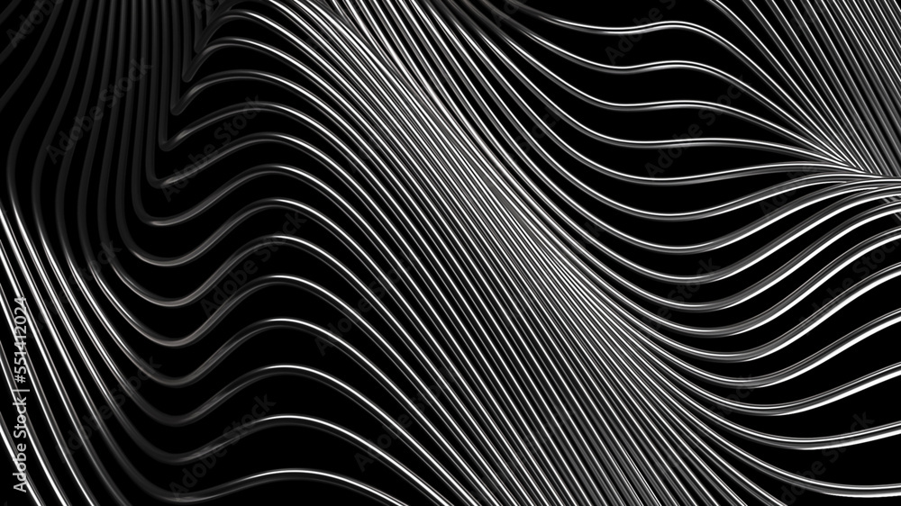 Wavy glossy abstract stripes background Wavy glossy abstract stripes background
