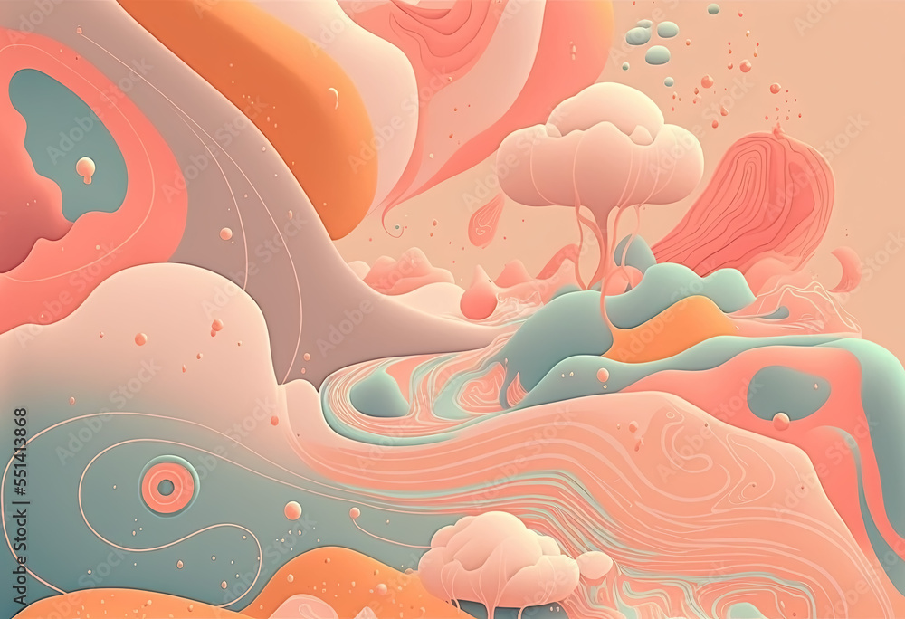 Pastel Swirling Background - No.07