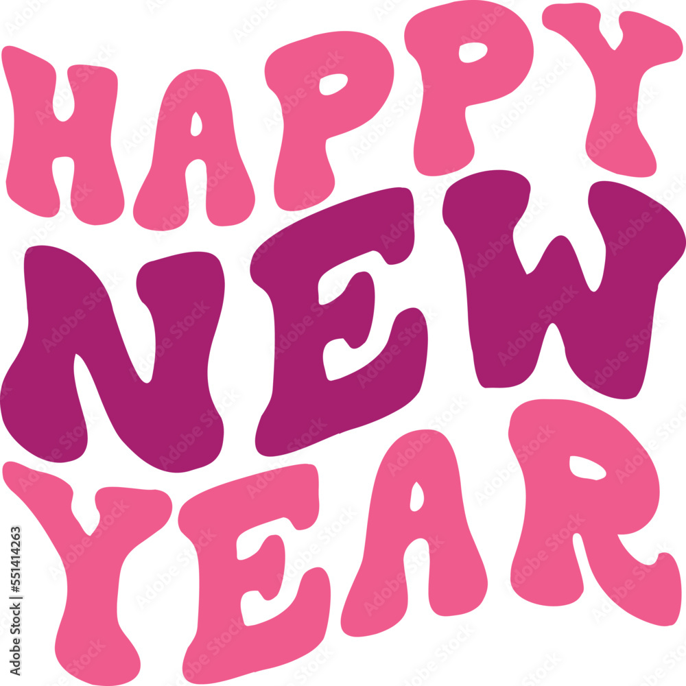 Happy new year svg and t-shirt design Happy new year svg and t-shirt design