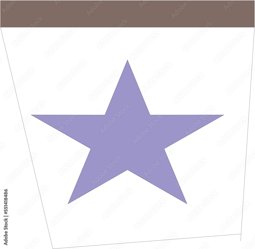 Obraz premium blue star on white