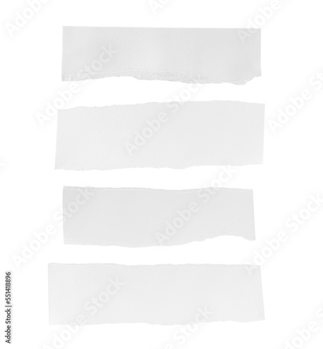 Wallpaper Mural Set of White ripped piece of paper isolated on transparent background PNG file Torontodigital.ca