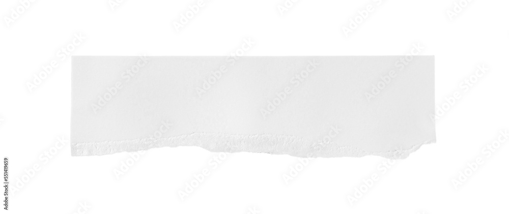 White ripped piece of paper isolated on transparent background PNG file White ripped piece of paper isolated on transparent background PNG file
