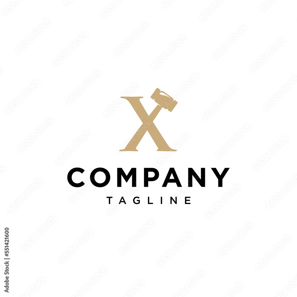 X Letter Auction Vector logo icon vector Template X Letter Auction Vector logo icon vector Template