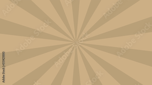 和風背景素材　渋めな金色の集中線　横長　16:9