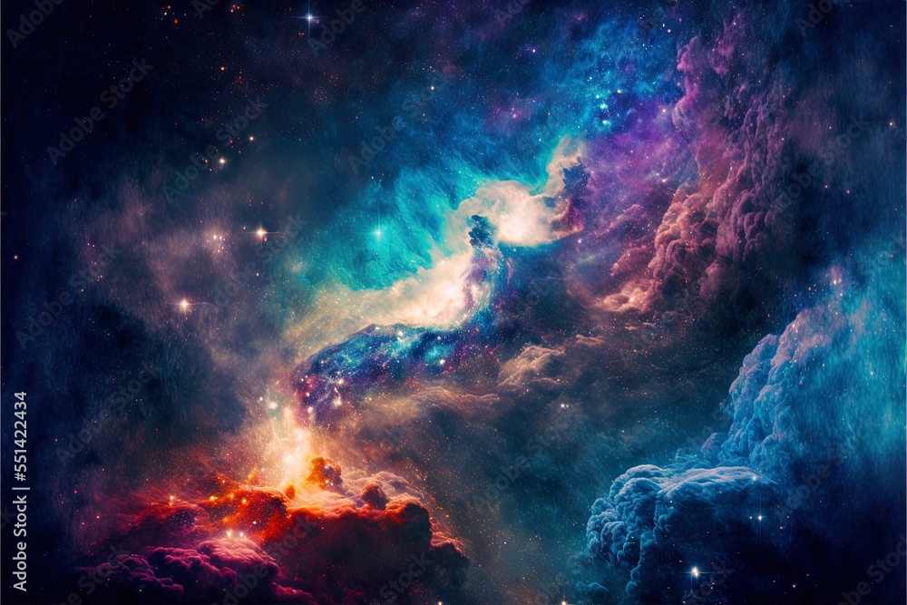 Colorful night sky space. nebula and galaxies in space. astronomy concept background. Colorful night sky space. nebula and galaxies in space. astronomy concept background.