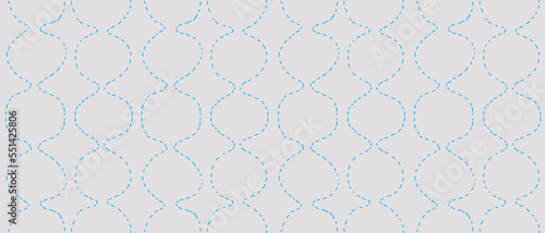 
Seamless pattern with pot quilting stitch lines. Easy to change stitching and bottom color