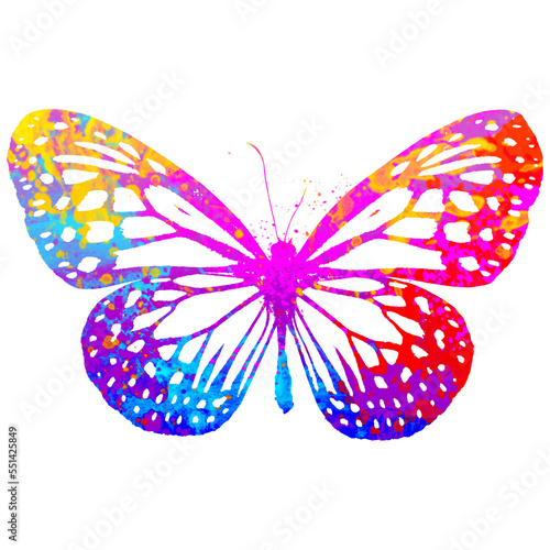 Watercolor Butterfly, Abstract Butterfly, Colorful Butterfly, Butterfly Illustration, Butterfly Drawing, Butterfly, Transparent, PNG © Shakib726