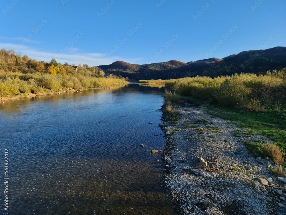 Fototapeta premium Mountain River in Autumn