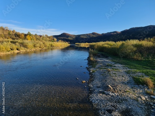 Mountain River in Autumn 