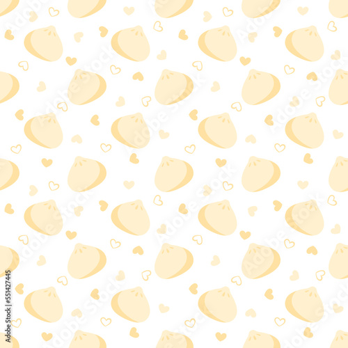 Seamless pattern with Dimsum, for decoration