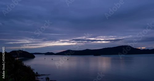 Wallpaper Mural Amazing clouds in sunset sky background,Beautiful clouds in colorful nature sky background, Timelapse dramatic light sunset or sunrise time over sea Torontodigital.ca