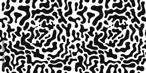 fluid liquid black and white seamless pattern, zebra pattern background