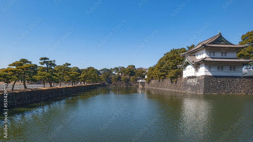 東京 江戸城 巽櫓と桔梗堀