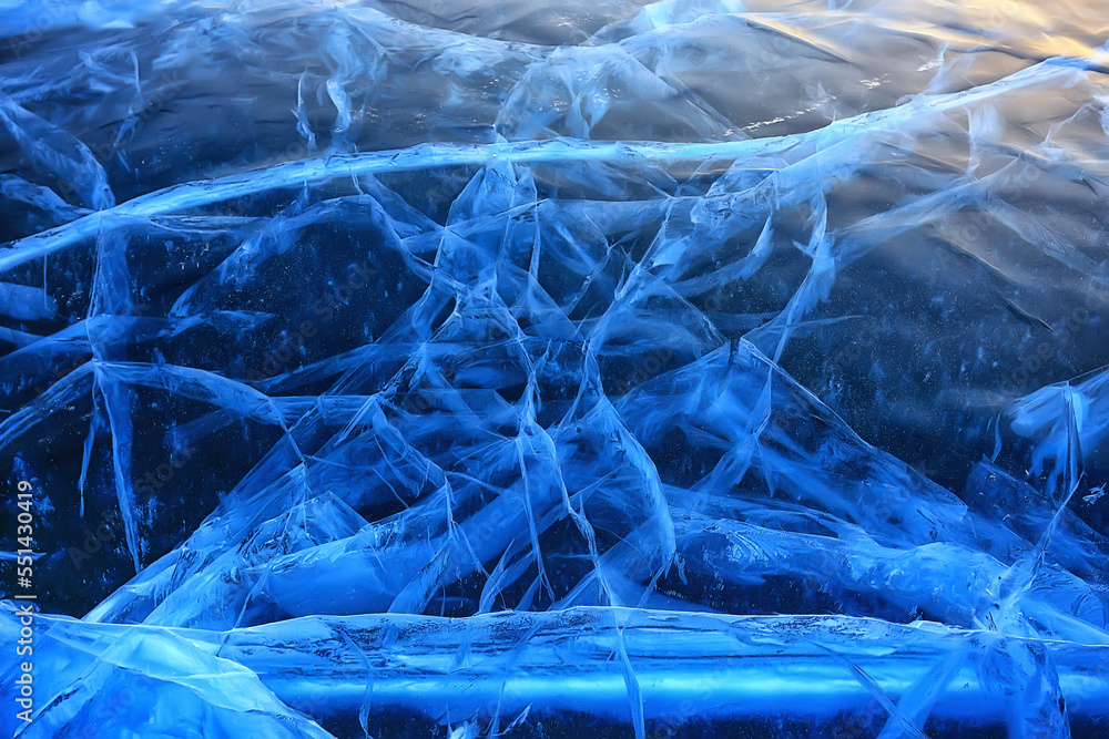 ice texture cracks baikal, abstract background winter ice transparent blue ice texture cracks baikal, abstract background winter ice transparent blue