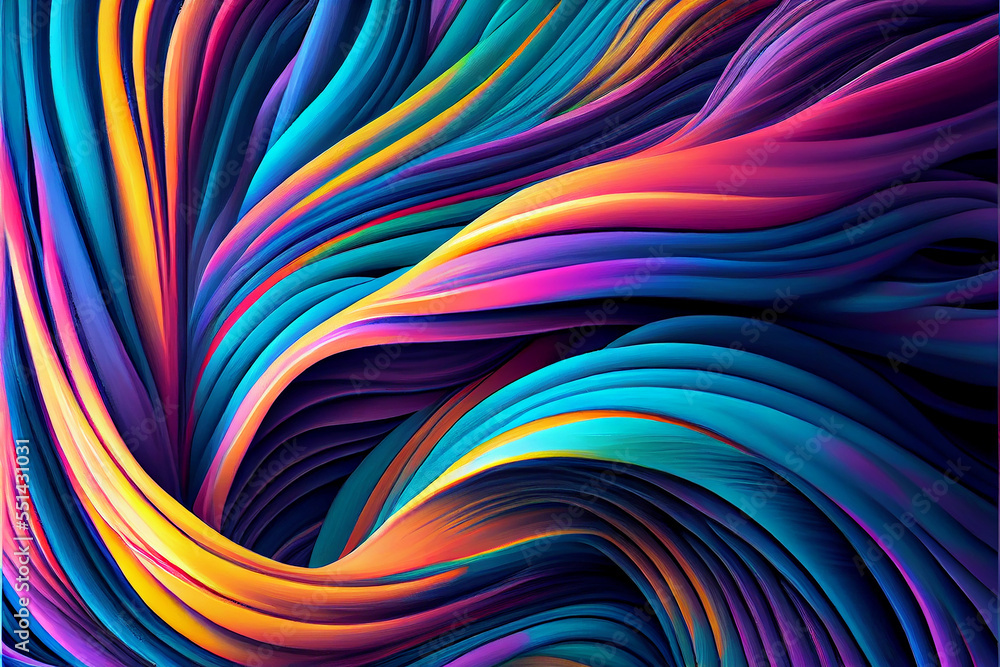 Abstract oil painting swirling pattern Abstract oil painting swirling pattern