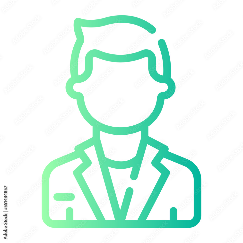 Fototapeta premium doctor gradient icon