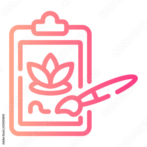 art therapy gradient icon