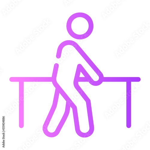 physiotherapy gradient icon