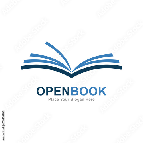 pen book logo vector template. Suitable for business, education and book store