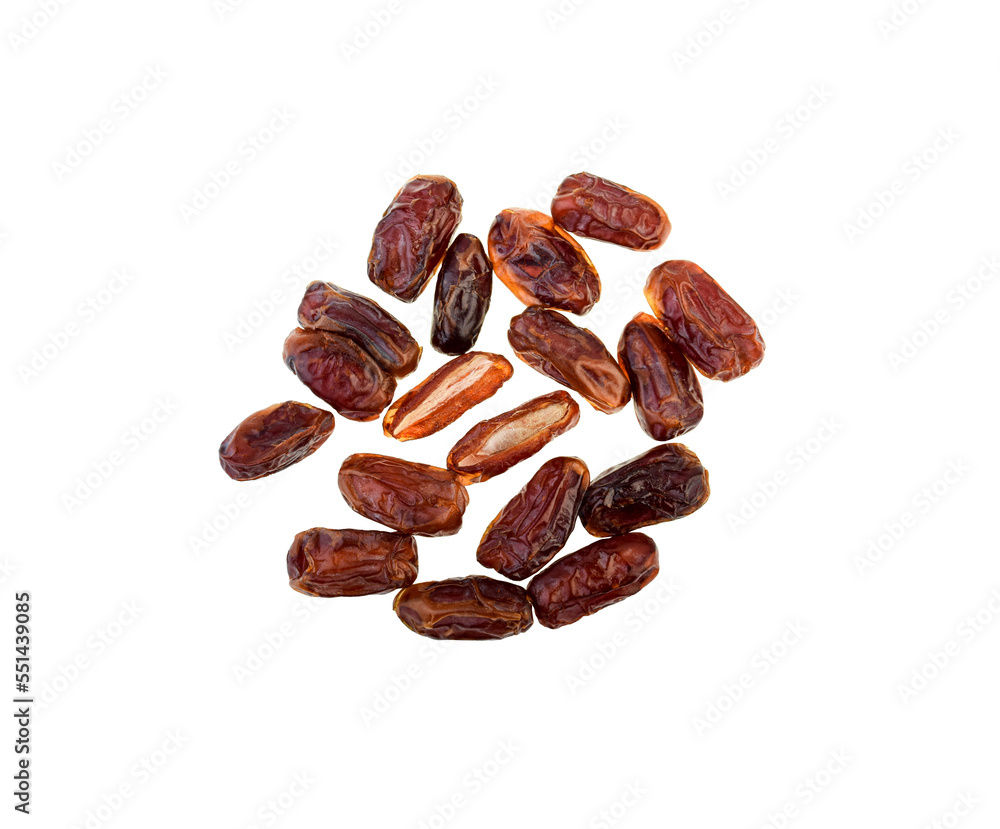 Dried dates isolated on white background Dried dates isolated on white background