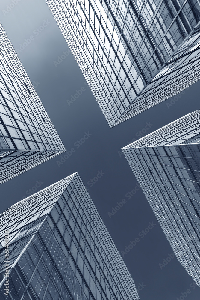 Exterior of modern architecture. Building abstract background