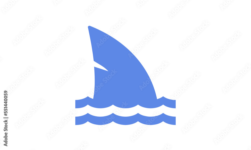 shark flat design logo icon colorful cute sea animals. Vector flat illustration. shark flat design logo icon colorful cute sea animals. Vector flat illustration.