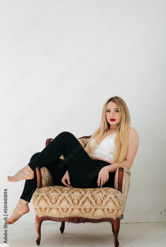 Fashion portrait of a beautiful blonde model Fashion portrait of a beautiful blonde model