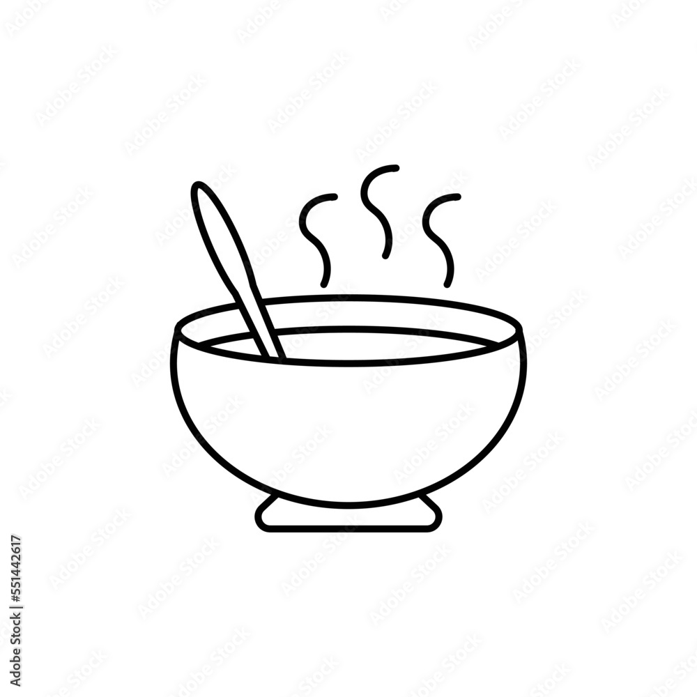 Soup icon design template clipart illustration Soup icon design template clipart illustration