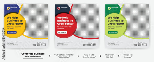 Corporate Best Digital Post Social Media Banner Design