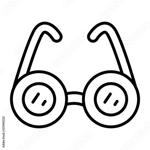Prescription glasses vector icon in trendy style