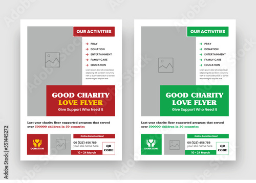 Charity Flyer Layout, Helping charity poster