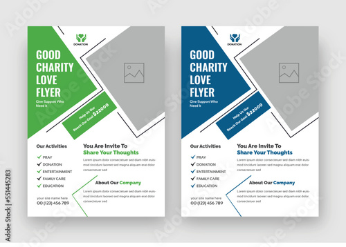 Charity flyer template, Helping Your Charity flyer