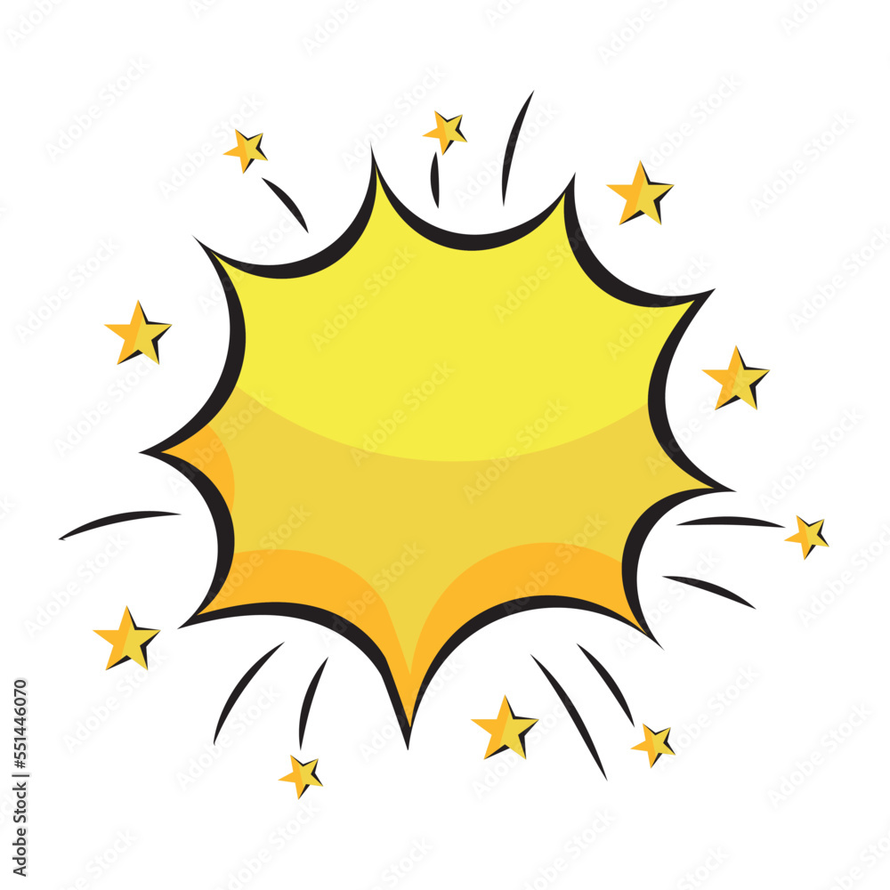 explosion comic pop art