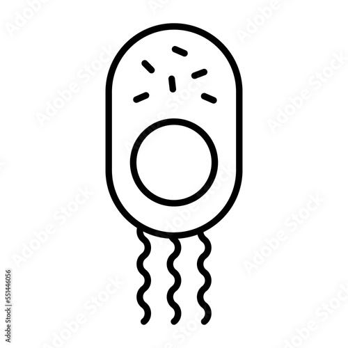 Bacteria , germ vector trendy icon