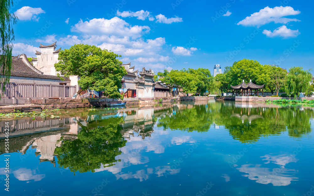 Lake Scenery of Tianyige Museum, Ningbo, Zhejiang, China Lake Scenery of Tianyige Museum, Ningbo, Zhejiang, China