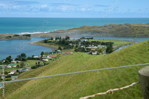 View to coast from hills around Port Waikato