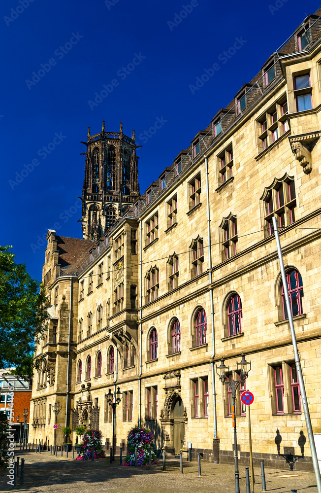 Duisburg City Hall in North Rhine-Westphalia, Germany