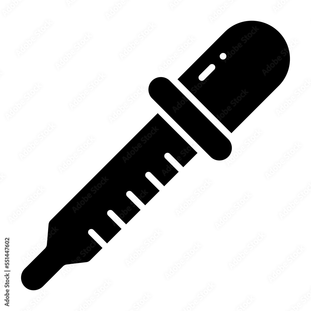 Trendy blood pipette vector icon Trendy blood pipette vector icon