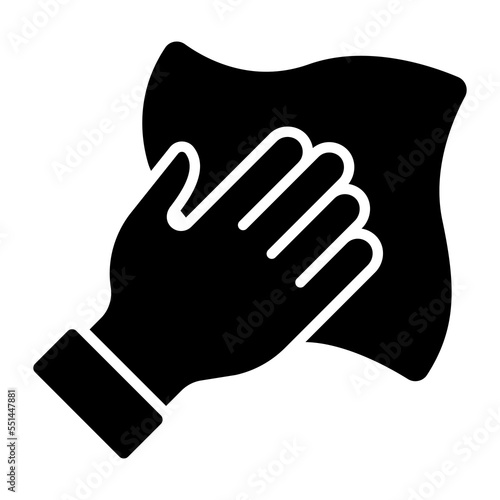 Wiping, cleaning vector simple icon