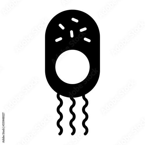Bacteria , germ vector trendy icon