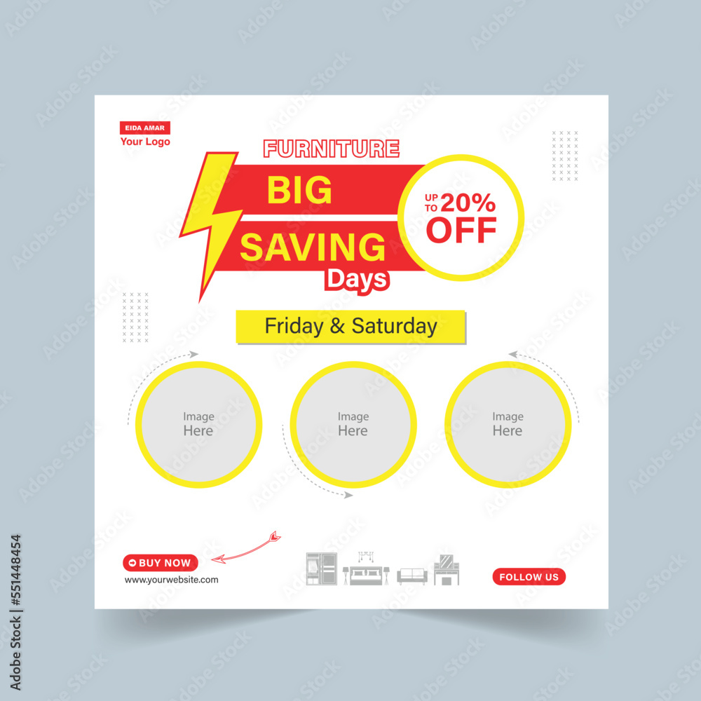 Big Saving Days special offer post template for Social Media ads post Big Saving Days special offer post template for Social Media ads post